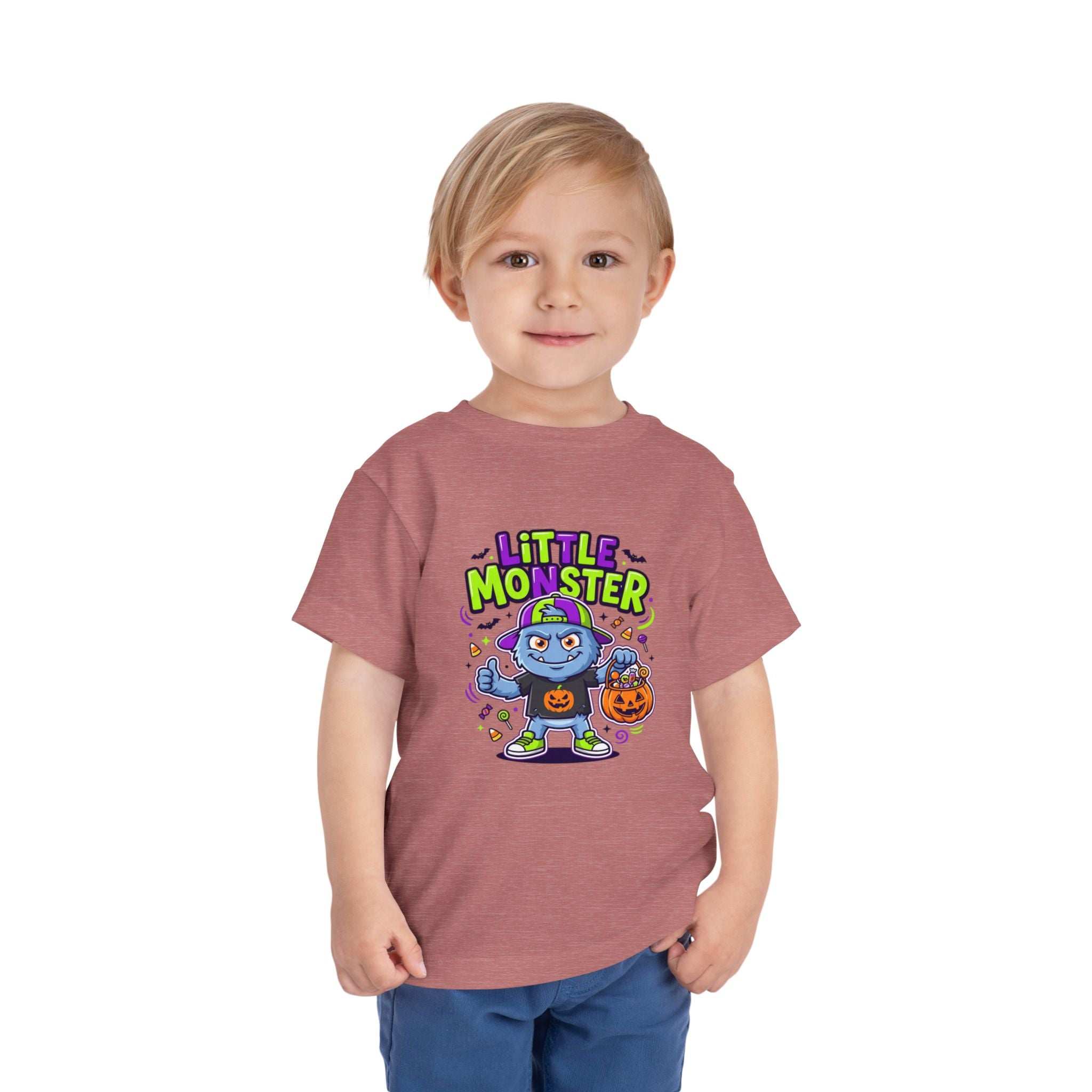 Toddler Tee — 'Little Monster' Halloween Trick-or-Treat Shirt