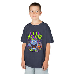 Youth - Kids Tee — 'Little Monster' Halloween Cartoon Shirt