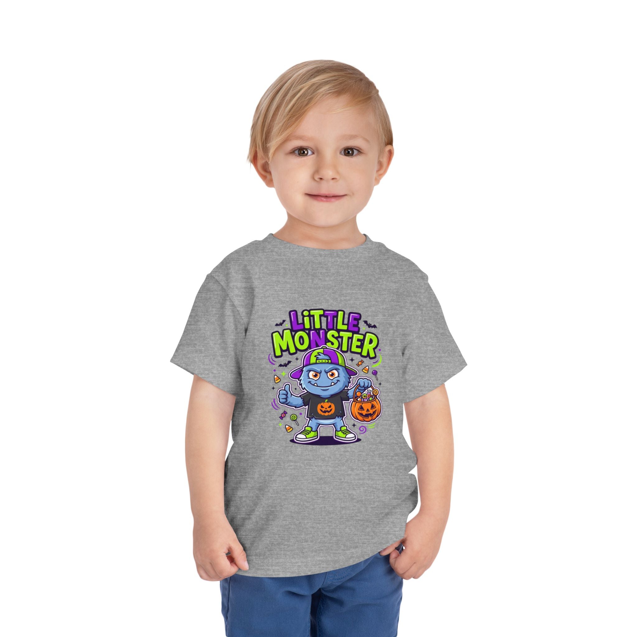 Toddler Tee — 'Little Monster' Halloween Trick-or-Treat Shirt
