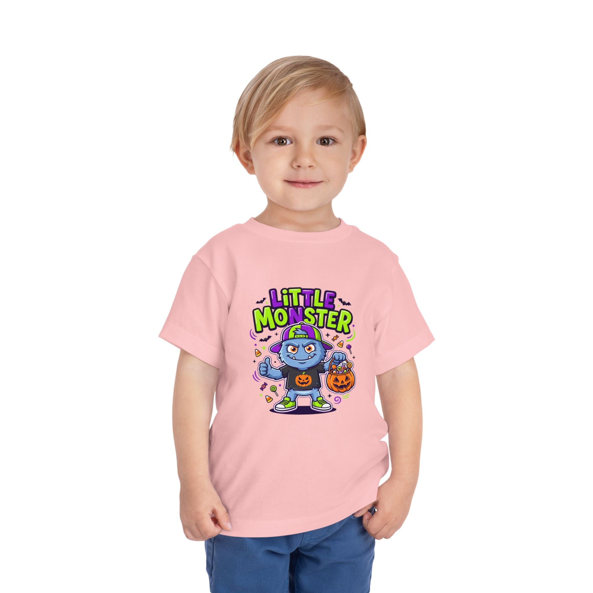 Toddler Tee — 'Little Monster' Halloween Trick-or-Treat Shirt
