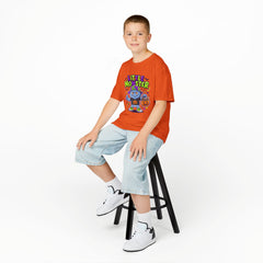 Youth - Kids Tee — 'Little Monster' Halloween Cartoon Shirt
