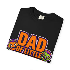 Dad of Little Monsters T-Shirt — Halloween Dad Tee with Pumpkin & Monster Faces