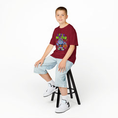 Youth - Kids Tee — 'Little Monster' Halloween Cartoon Shirt