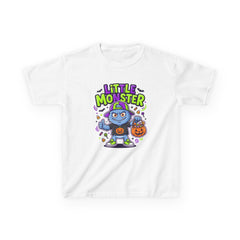 Youth - Kids Tee — 'Little Monster' Halloween Cartoon Shirt