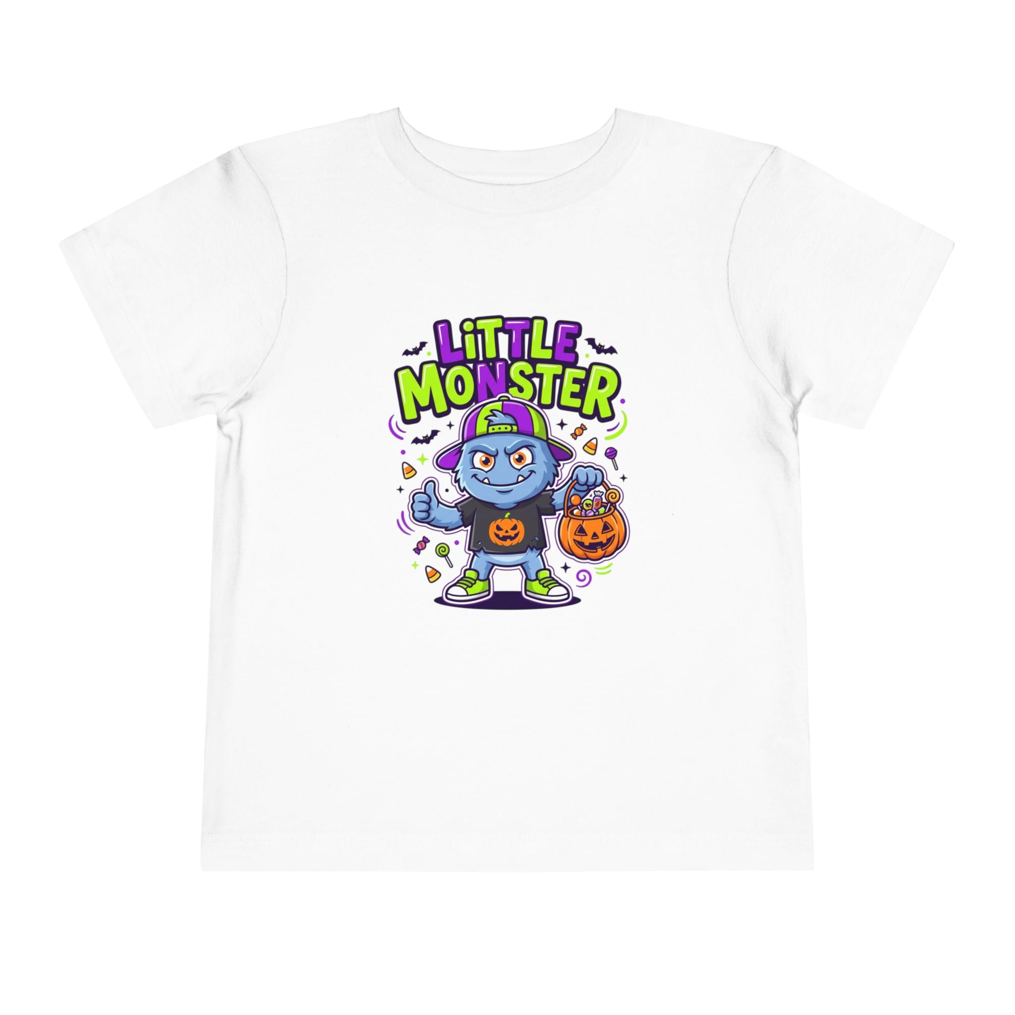 Toddler Tee — 'Little Monster' Halloween Trick-or-Treat Shirt
