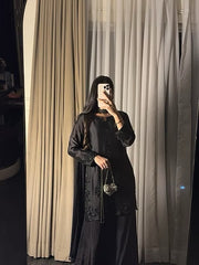 Black Rehana 3 Pcs Festive Outfit