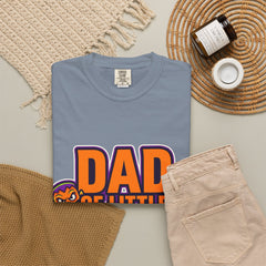 Dad of Little Monsters T-Shirt — Halloween Dad Tee with Pumpkin & Monster Faces