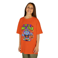 Youth - Kids Tee — 'Little Monster' Halloween Cartoon Shirt