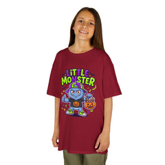 Youth - Kids Tee — 'Little Monster' Halloween Cartoon Shirt