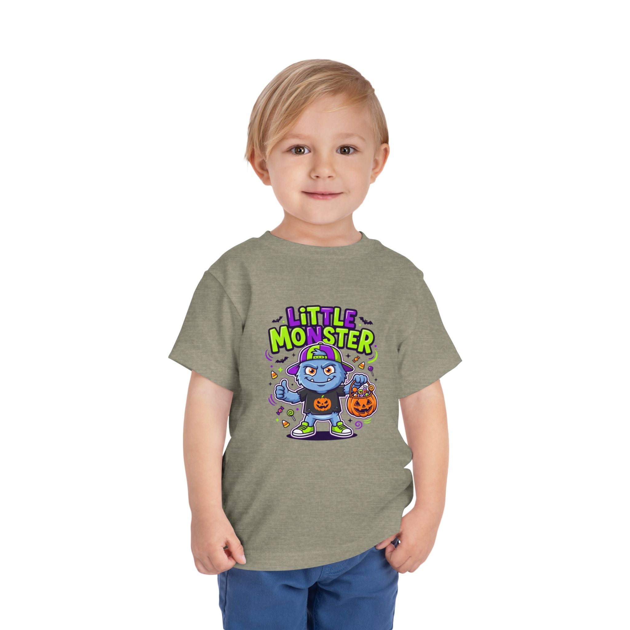 Toddler Tee — 'Little Monster' Halloween Trick-or-Treat Shirt