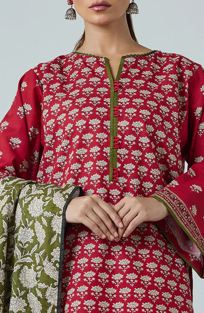 3 PIECE | PRINTED KHADDAR | OTL-25-424