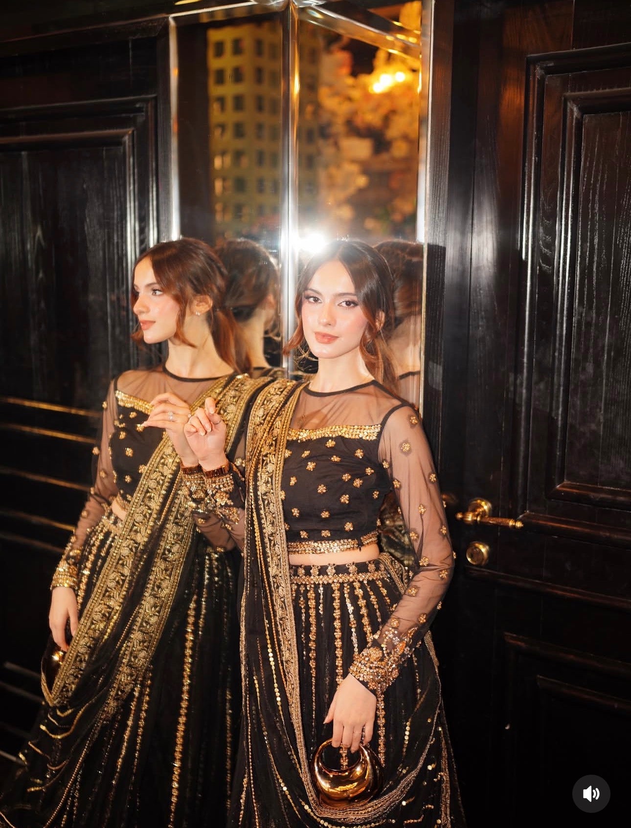 Aura Black Lehnga Choli-Indian Wedding style Lehnga
