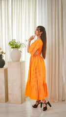 MSP 303 - Yellow Cotton Chicken Kaari Frock