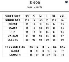 E-202 | Embroidered Organza Gown with Dupatta