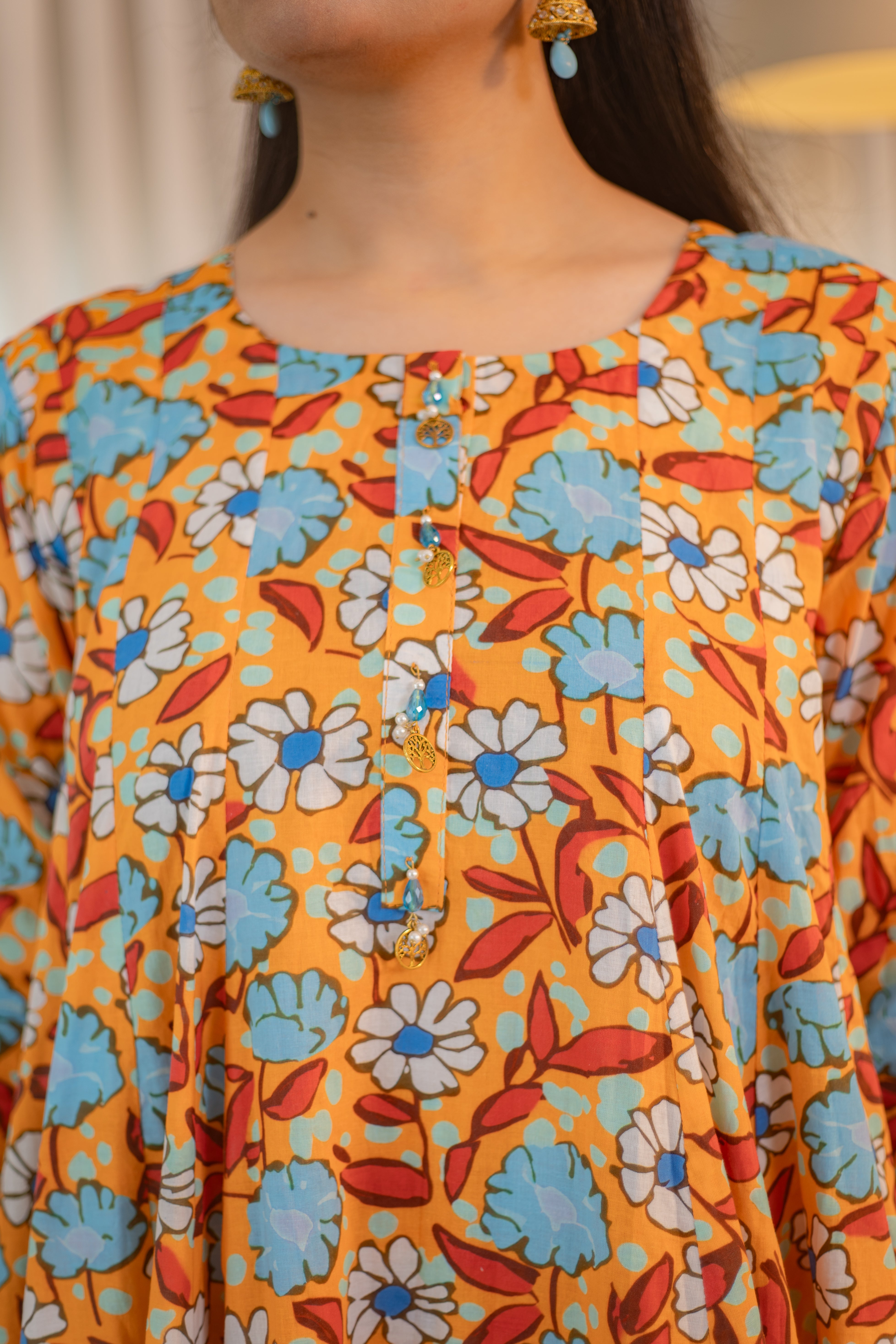 MSP-104 Printed Frock and pants 2 Piece