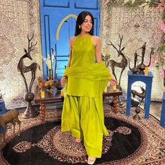 Farshi Set With Short Shirt