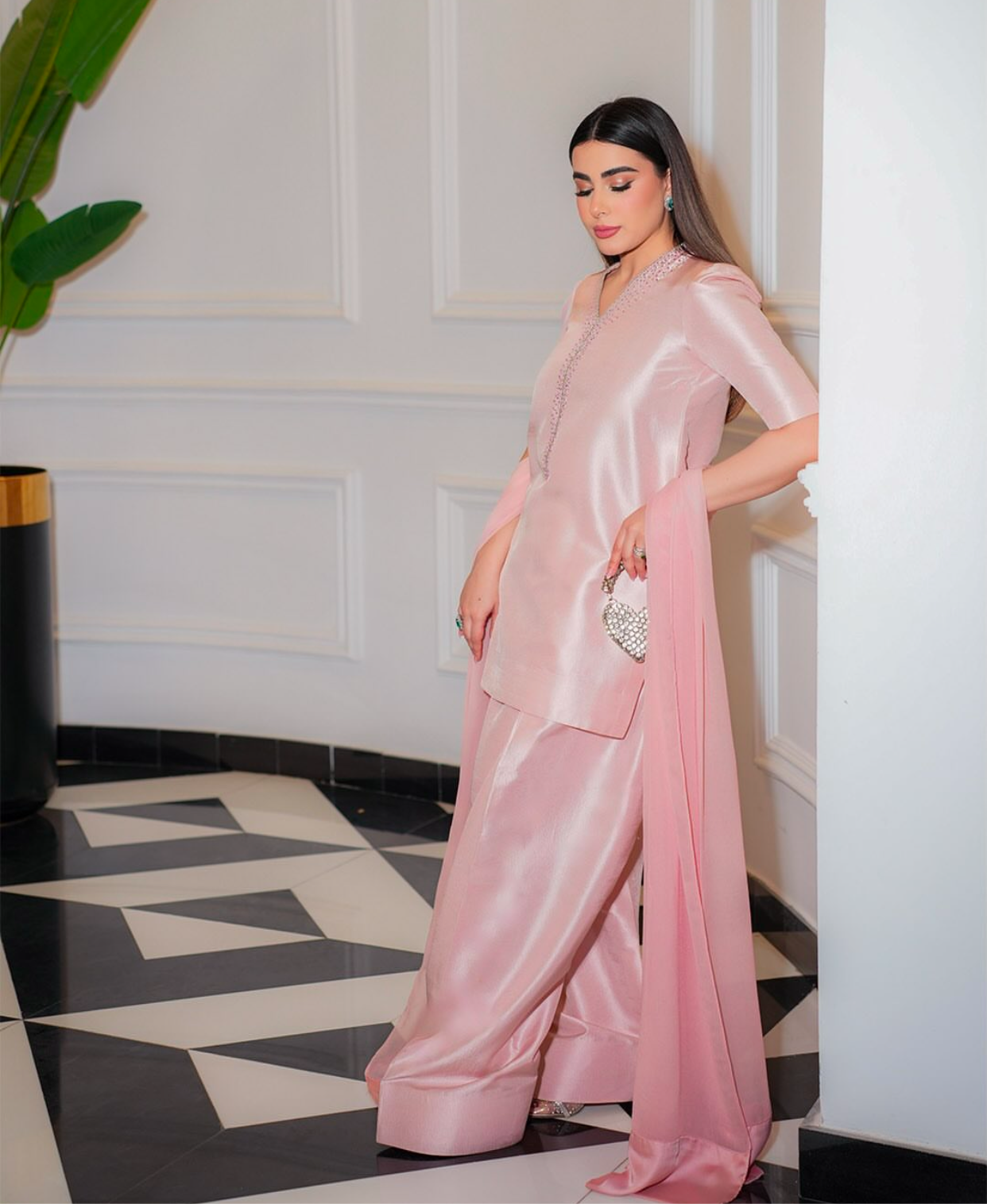 Soft Pink Farshi Shalwar Set