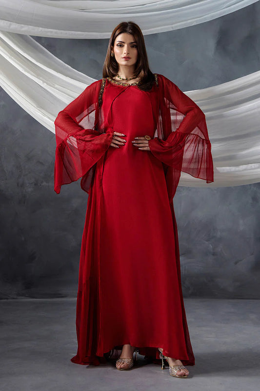 P-302 - Long Shirt with Chiffon Upper