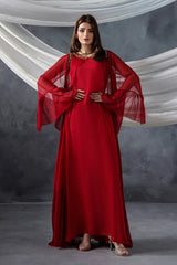 P-302 - Long Shirt with Chiffon Upper