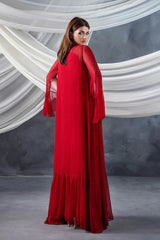 P-302 - Long Shirt with Chiffon Upper