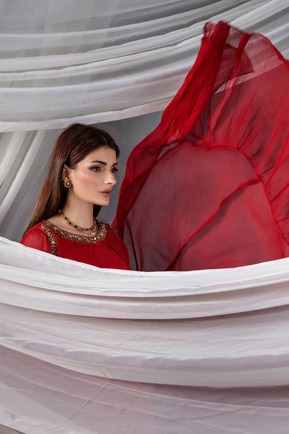 P-302 - Long Shirt with Chiffon Upper