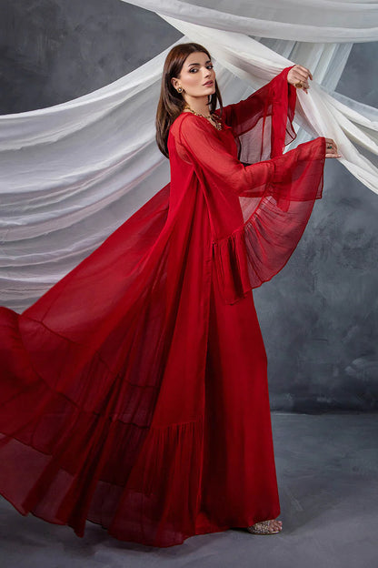 P-302 - Long Shirt with Chiffon Upper