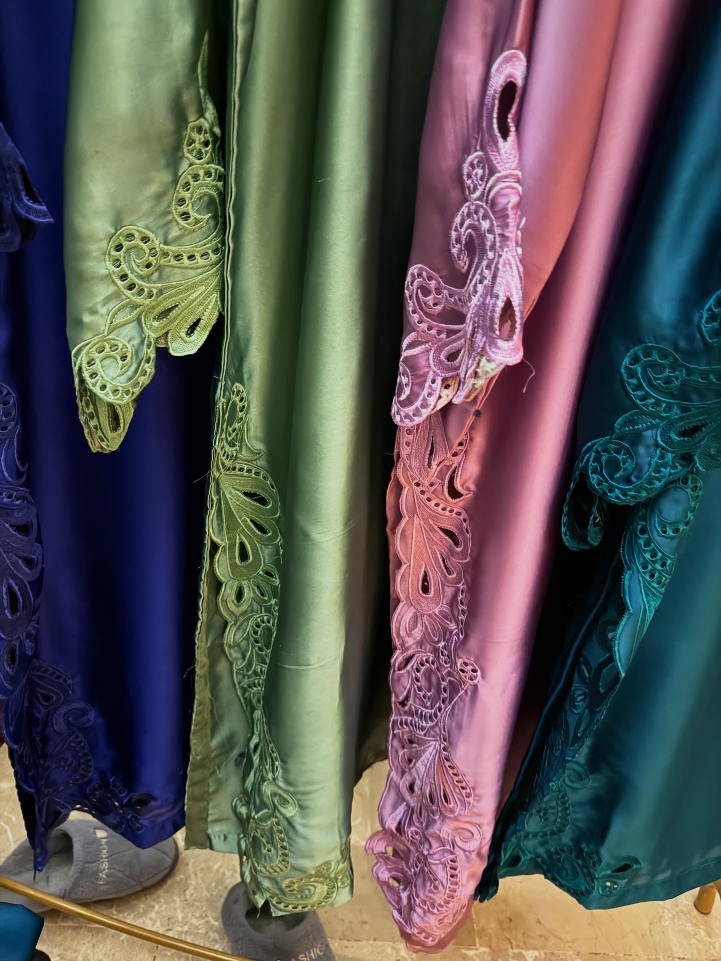 Short Silk Long Shirt with Cutwork Details & Chiffon Dupatta – 3 Piece Set