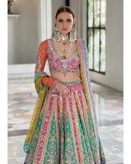 Mahaba Studio USA – vibrant bridal lehenga choli with dupatta - buy in USA Online