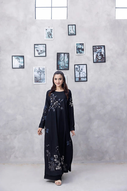 NF-6270 Black Cotton Stitched 3pc Suit