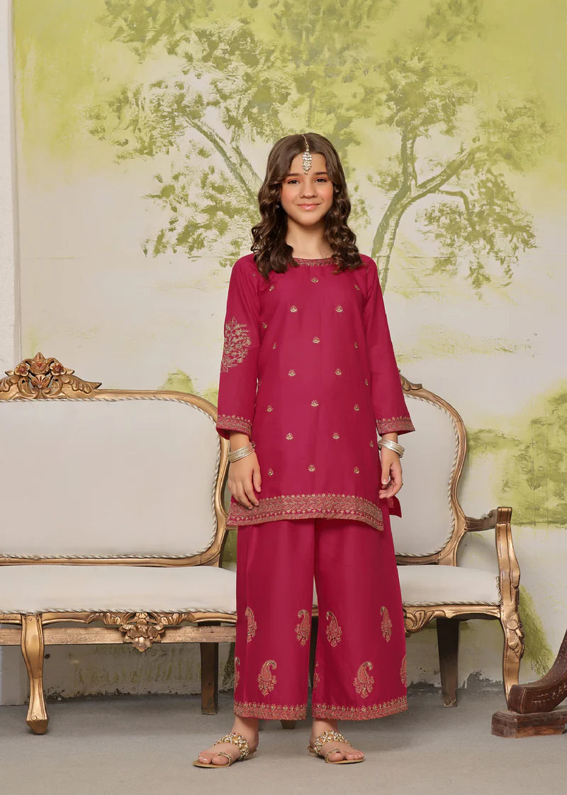 Zareen | Pink Kurta Set for Girls | Mahaba Studio