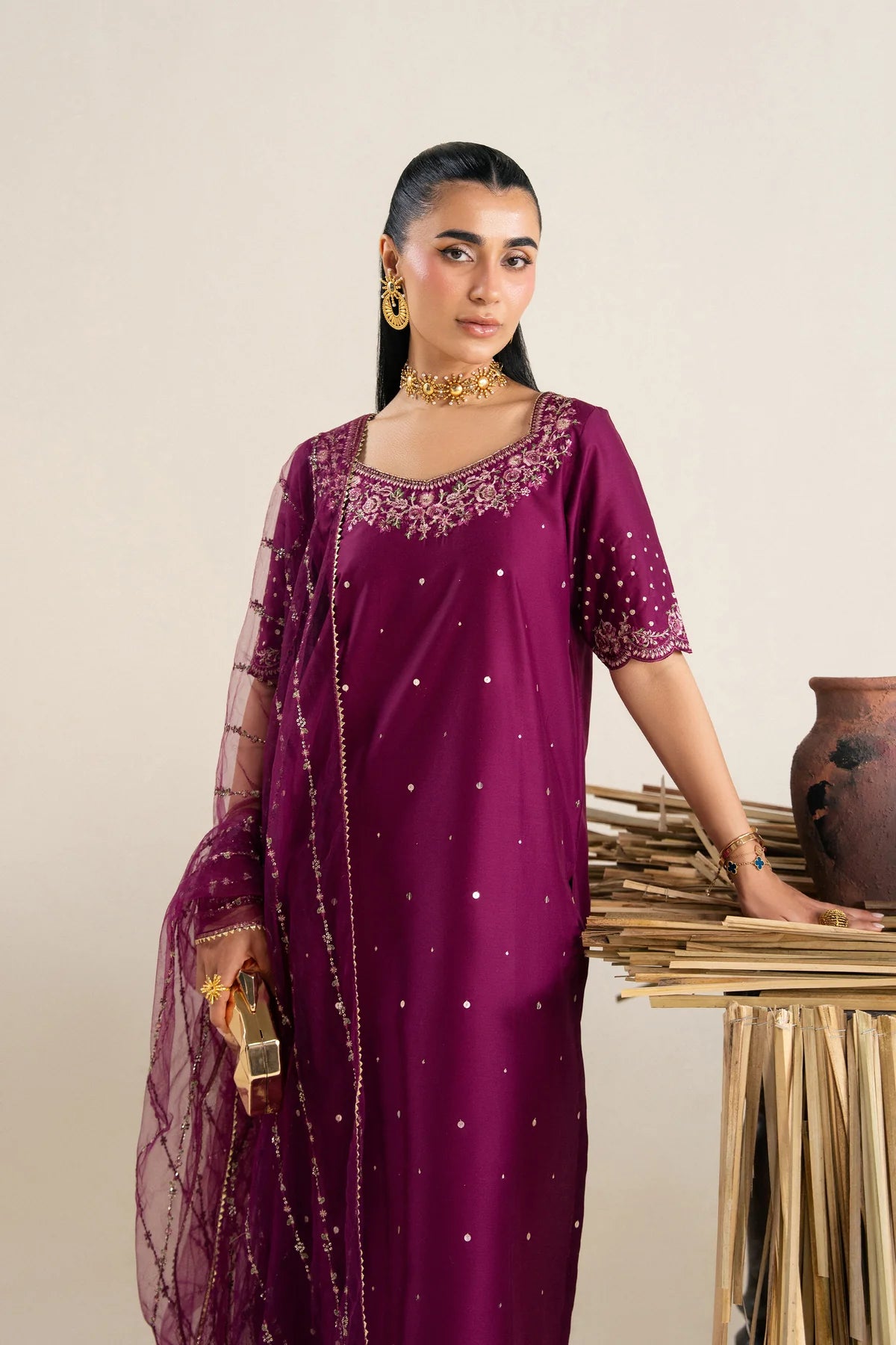 YALINA 3PC - FESTIVE EID PRET