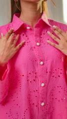 MSP 205 - Bottom-Down Pink Chicken Kari Shirt