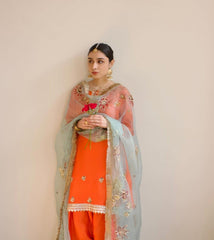 Orange Bloom Shalwar Kameez