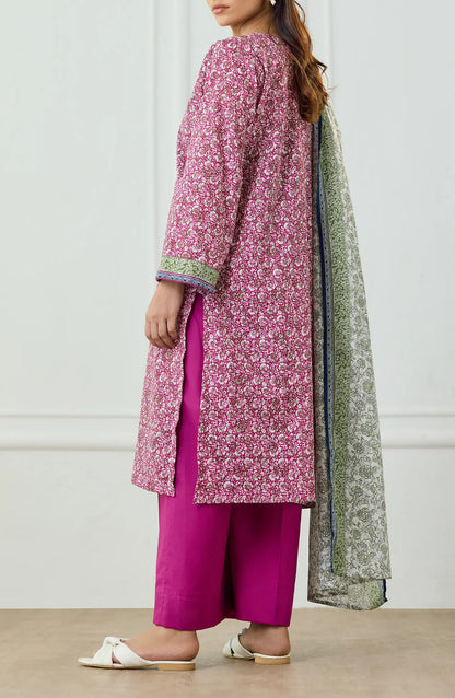 3 PIECE | PRINTED | LAWN SHIRT | OTL-25-492/U PINK