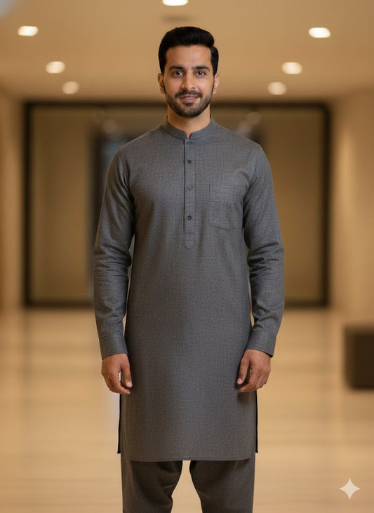 Gray Men Salwar Kameez
