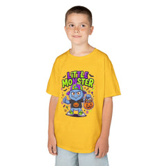 Youth - Kids Tee — 'Little Monster' Halloween Cartoon Shirt