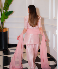 Soft Pink Farshi Shalwar Set