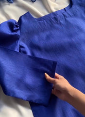 Royal Blue Raw Silk 3-Piece – Festive Collection