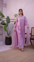 NF-6436 Lilac Khaddi Stitched 2Pc Suit
