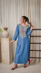 MSP 106 - Jeans Kaftan Shirt (1 Piece)