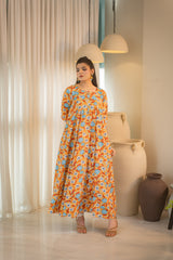 MSP-104 Printed Frock and pants 2 Piece