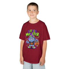 Youth - Kids Tee — 'Little Monster' Halloween Cartoon Shirt