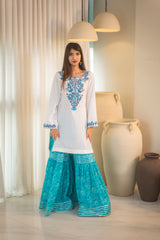 MSP-102 Printed Gharara with Shirt 2 Piece