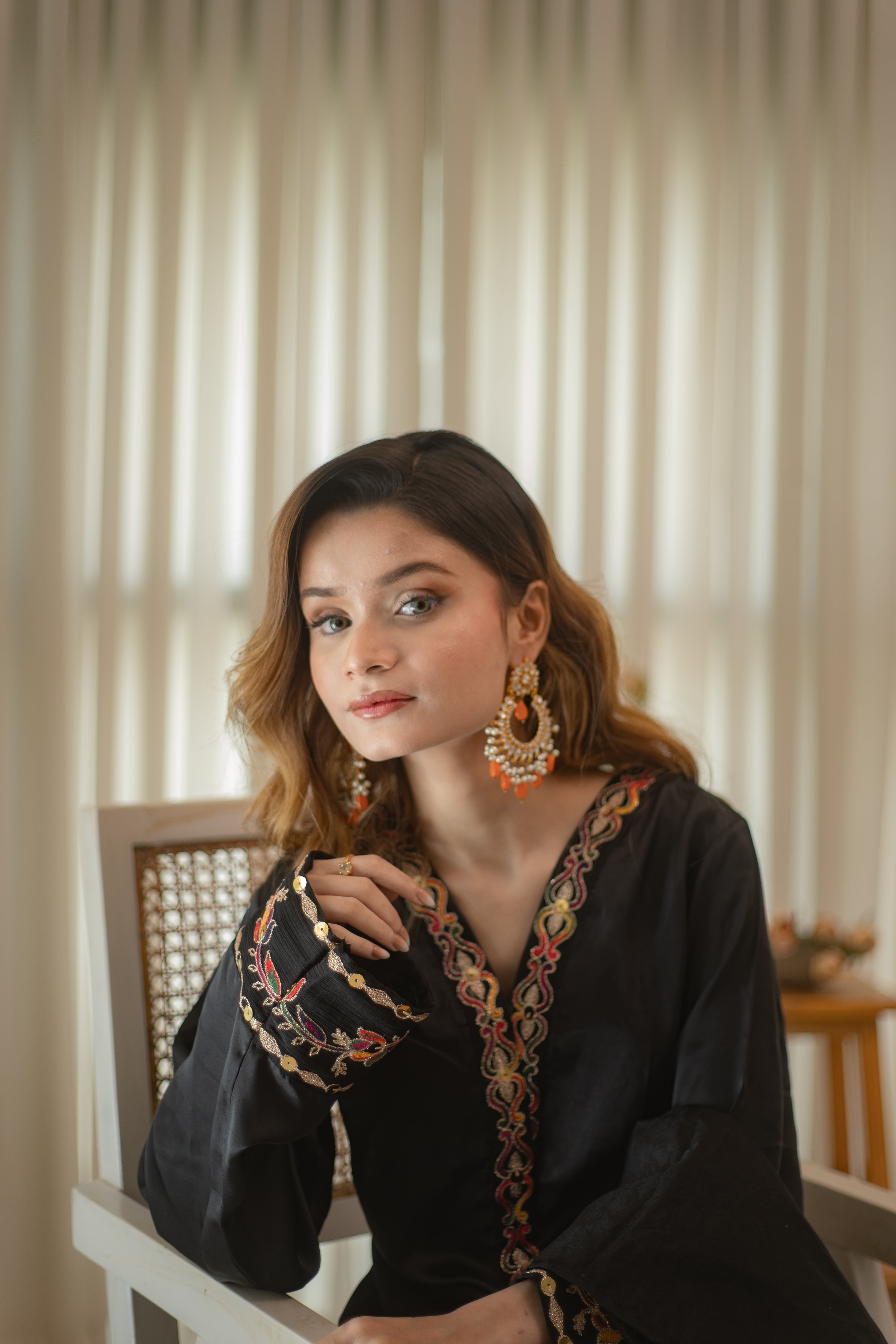 MSP 304 - Black Shot Silk 3-Piece Outfit