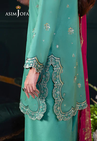 AJLFC-04 EMBROIDERED RAW SILK