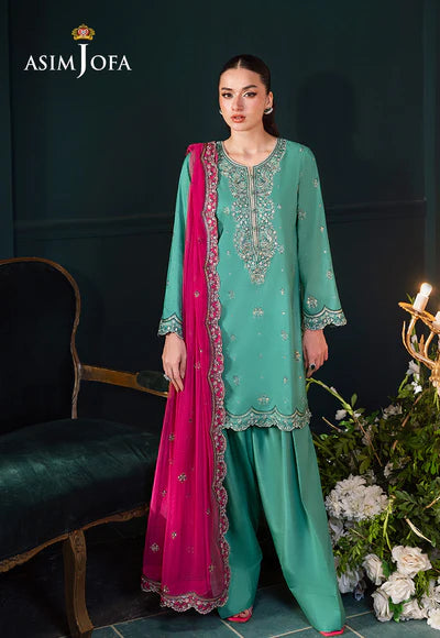 AJLFC-04 EMBROIDERED RAW SILK