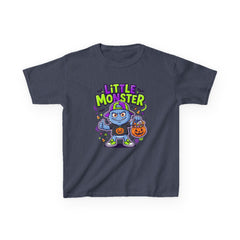 Youth - Kids Tee — 'Little Monster' Halloween Cartoon Shirt