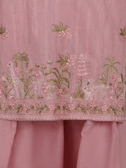 2 Piece Self Jacquard Suit- Embroidered (Pret)