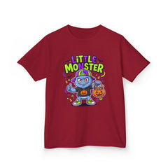 Youth - Kids Tee — 'Little Monster' Halloween Cartoon Shirt