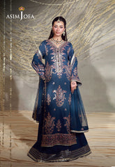 AJULFE-13 Embroidered Slub Lawn stitched 3 Pcs